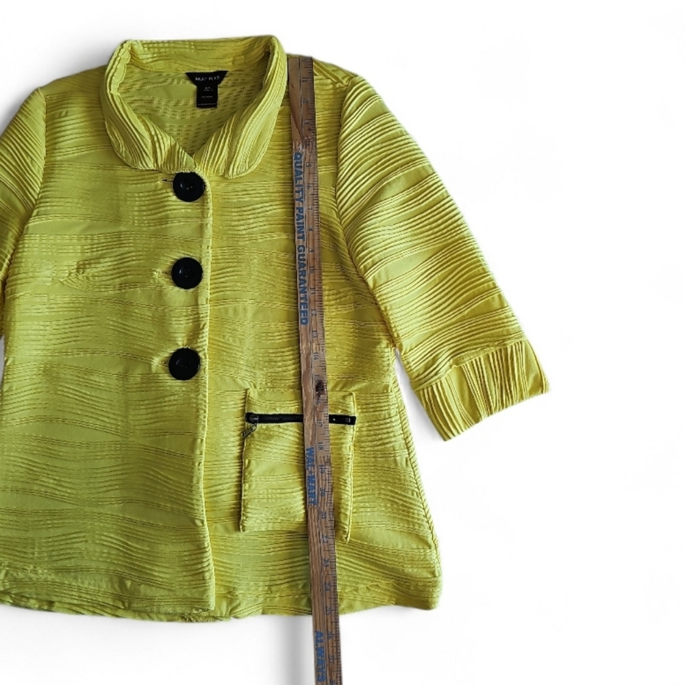 Multiples Textured Lightweight Jacket Petite M Ye… - image 10